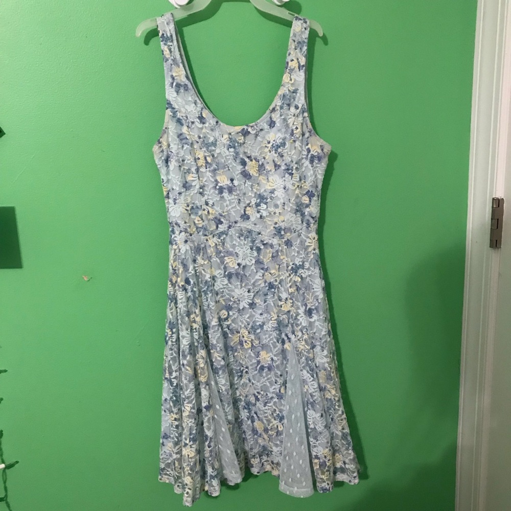 blue&yellow dress